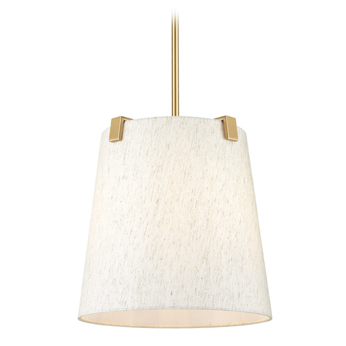 Z-Lite Weston Modern Gold Pendant Light with Empire Shade