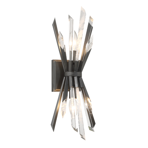 Elsa 2-Light Sconce in Midnight Graphite by Metropolitan Lighting