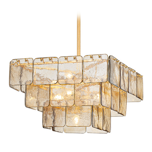 Corbett Lighting Regal Vintage Gold Leaf LED Chandelier