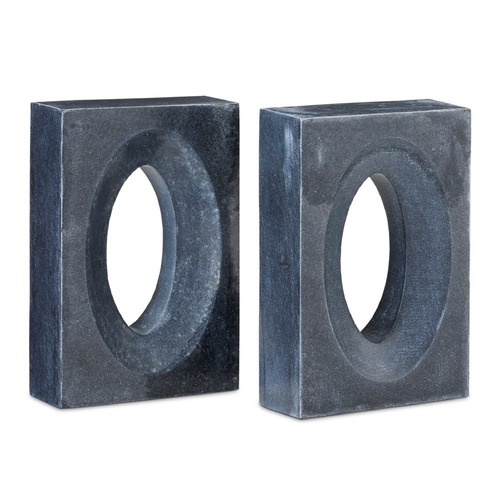 Currey and Company Demi Black Bookend