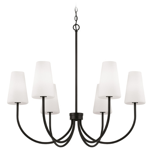 Capital Lighting Capital Lighting Averitt Matte Black Chandelier 455261MB-550