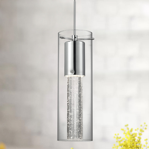 Kuzco Lighting Champagne Chrome Mini Pendant in Chrome by Kuzco Lighting PD4401-CH