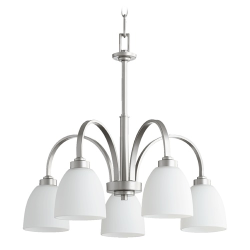 Reyes Classic Nickel Chandelier by Quorum Lighting