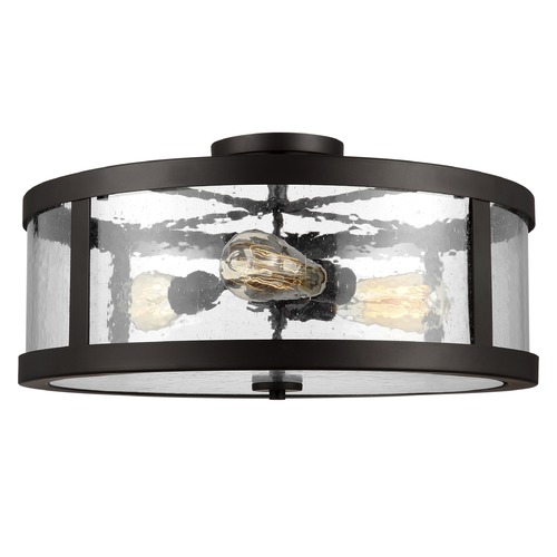 Harrow Oil Rubbed Bronze Semi-Flush Mount by Visual Comfort Studio