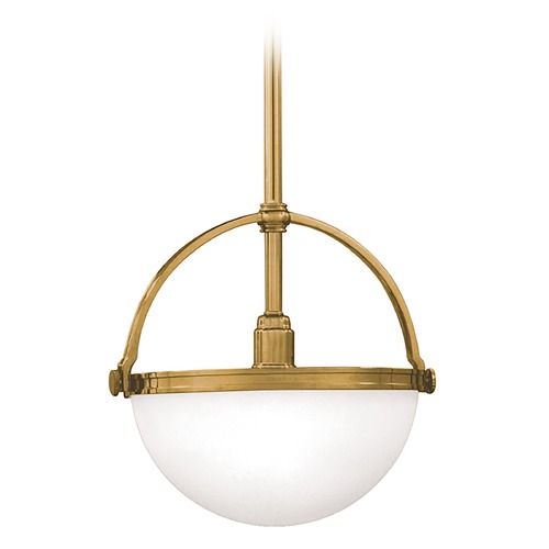 Stratford Aged Brass Pendant by Hudson Valley Lighting