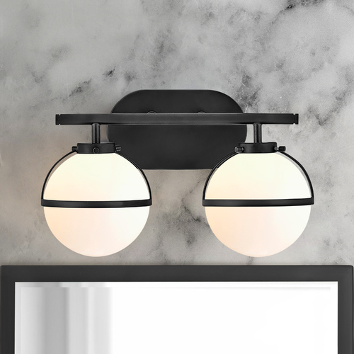 Hollis 2-Light in Black LED Bath Light 3000K by Hinkley Lighting