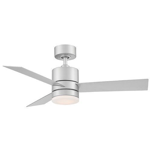 Modern Forms by WAC Lighting Modern Forms Axis Titanium Silver LED Ceiling Fan with Light FR-W1803-44L-27-TT