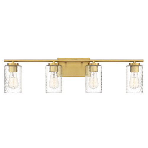 Meridian 32-Inch Bathroom Light in Natural Brass by Meridian M80039NB