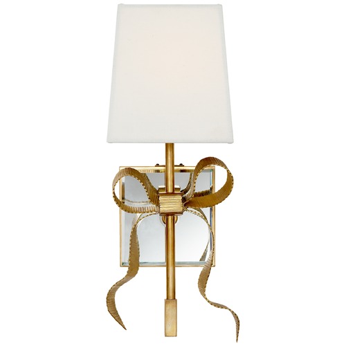 Visual Comfort Signature Collection Kate Spade New York Ellery Small Sconce in Brass by Visual Comfort Signature KS2008SBL