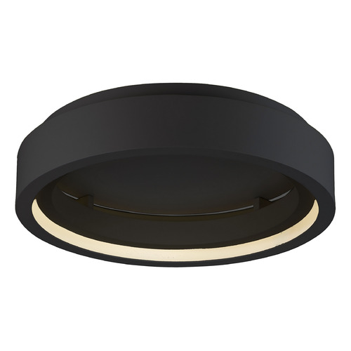 iCorona WiZ 24-Inch LED Flush Mount in Black by ET2 Lighting