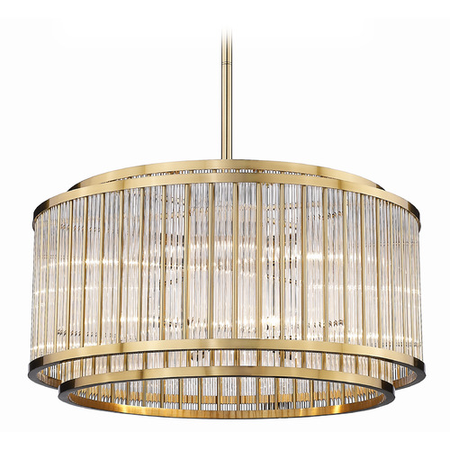 Waldorf Collection Pendant in Antique Brass by Avenue Lighting