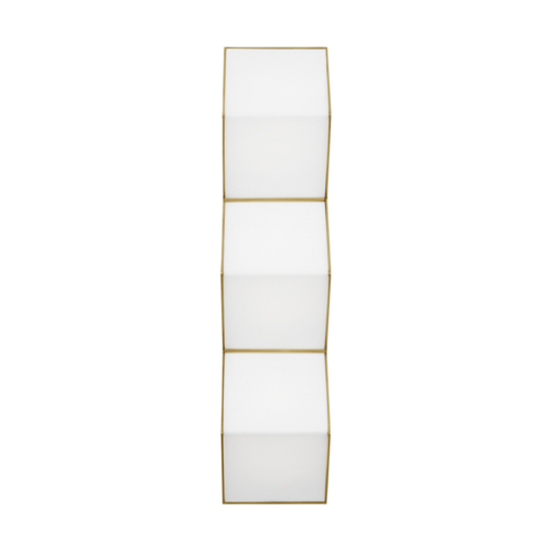 Visual Comfort Modern Collection Visual Comfort Modern Collection Zig Zag Natural Brass LED Sconce CDWS11127WNB