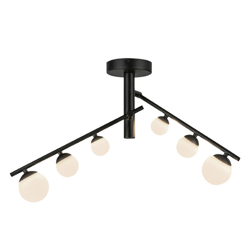 Kuzco Lighting Kuzco Lighting Juniper Black LED Semi-Flushmount Light SF55525-BK/OP