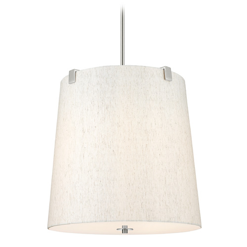 Z-Lite Weston Brushed Nickel Pendant Light with Empire Shade