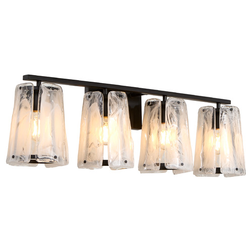 Quorum Lighting Prestige Matte Black Bathroom Light by Quorum Lighting 5575-4-59