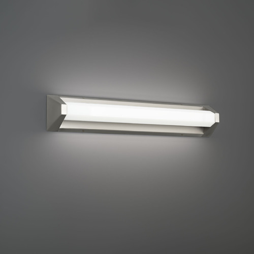 Modern Forms by WAC Lighting Modern Forms Swale Brushed Nickel LED Vertical Bathroom Light WS-1527-40-BN