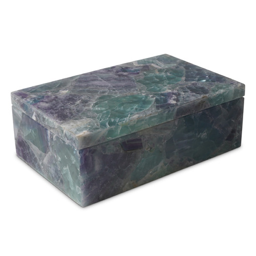 Currey and Company Fluorite Natural Fluorite Box