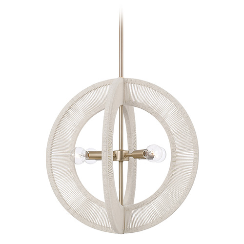 Capital Lighting Capital Lighting Delaney Matte Brass Pendant Light 349843MA