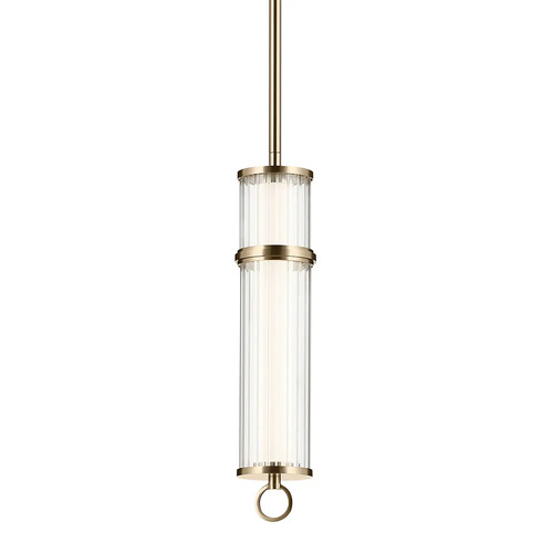 Kichler Lighting Riven LED Mini Pendant in Champagne Bronze by Kichler Lighting 52755CPZLED
