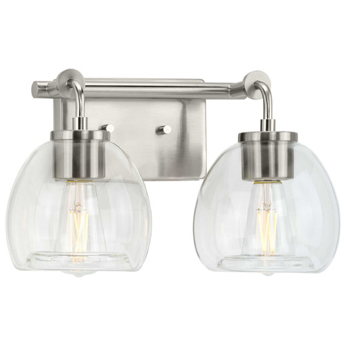 Progress Lighting Progress Lighting Caisson Brushed Nickel Bathroom Light P300346-009