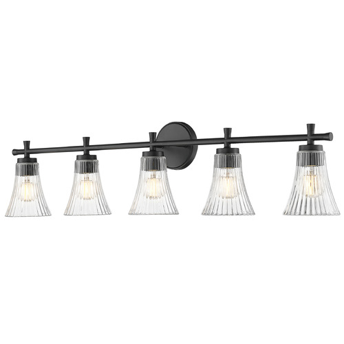 Z-Lite Z-Lite Belle Matte Black Bathroom Light 7519-5V-MB