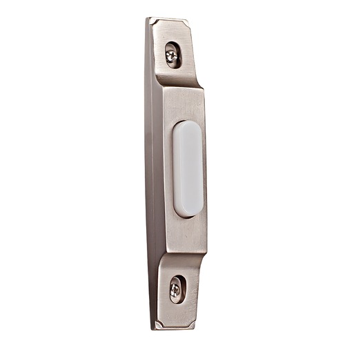 Thin Profile Pewter LED Doorbell Button by Craftmade Lighting