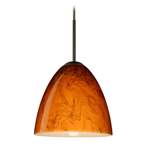 Besa Lighting Vila Bronze LED Mini-Pendant Light