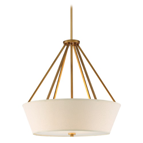 Nuvo Lighting Seneca Natural Brass Pendant by Nuvo Lighting 60/5841