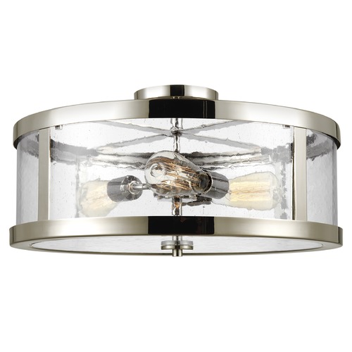 Visual Comfort Studio Collection Harrow Polished Nickel Semi-Flush Mount by Visual Comfort Studio SF342PN