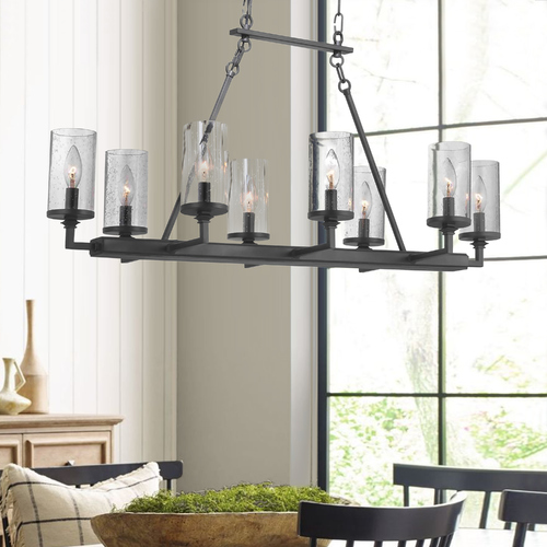 Progress Lighting Gresham Graphite 8-Light Chandelier by Progress Lighting P400180-143