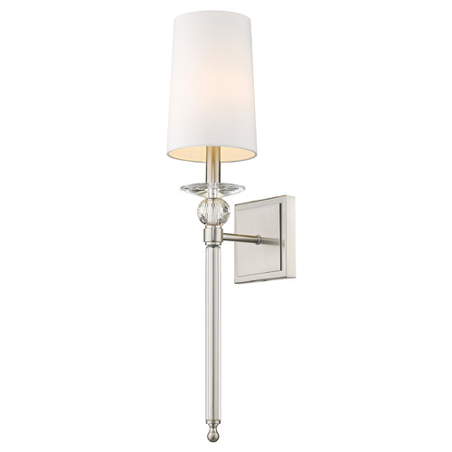 Z-Lite Ava Brushed Nickel Sconce by Z-Lite 804-1S-BN