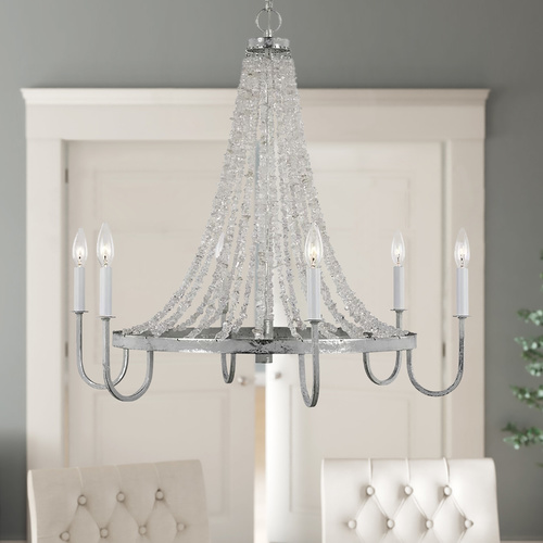 Visual Comfort Studio Collection Alexa Hampton 30-Inch Leon Salt Mist Chandelier by Visual Comfort Studio AC1066SMT