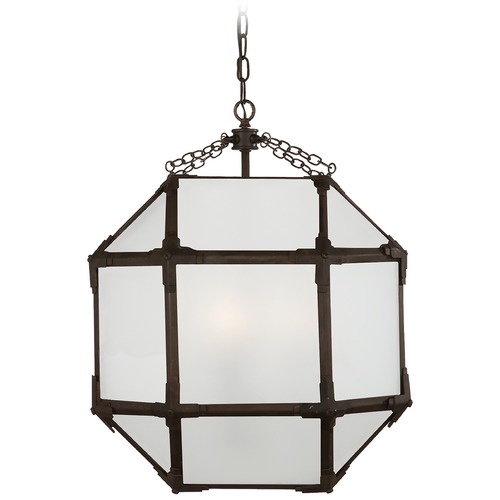 Visual Comfort Signature Collection Suzanne Kasler Morris Medium Lantern in Antique Zinc by Visual Comfort Signature SK5009AZFG