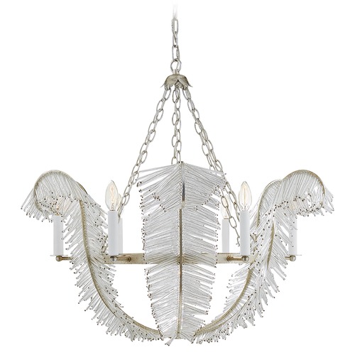 Visual Comfort Signature Collection Niermann Weeks Calais Chandelier in Silver Leaf by Visual Comfort Signature NW5051BSL