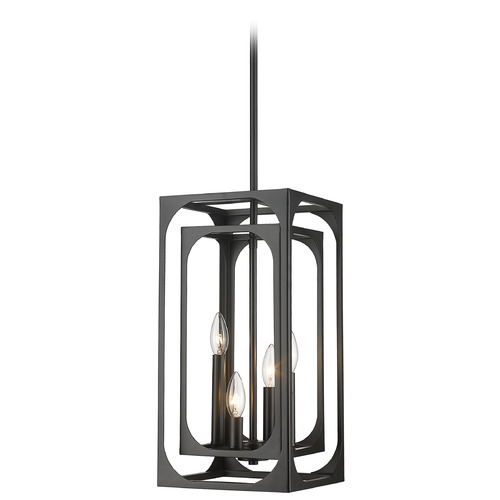 Z-Lite Easton Matte Black Mini Pendant by Z-Lite 3038-4MB