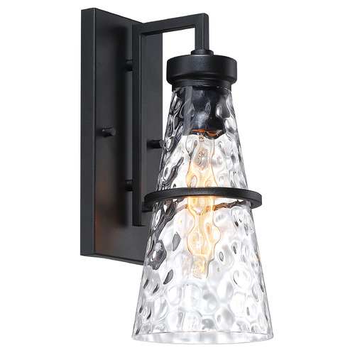 Designers Fountain Field Daisy Lane Black Outdoor Wall Light