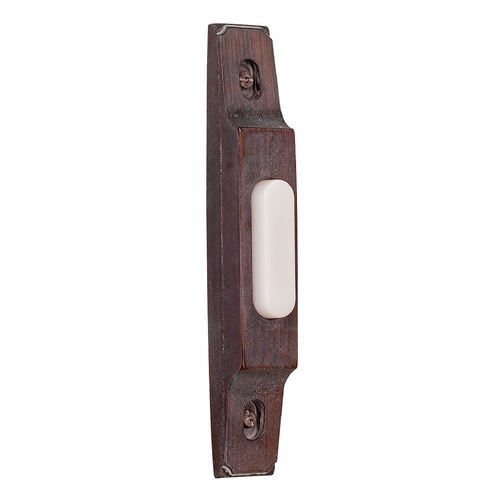 Craftmade Lighting Thin Profile Rustic Brick LED Doorbell Button by Craftmade Lighting BS3-RB