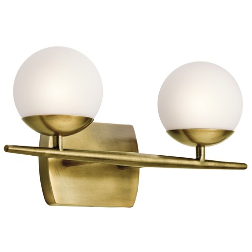 Kichler Lighting Jasper 16.50-Inch Vanity Light in Natural Brass by Kichler Lighting 45581NBR