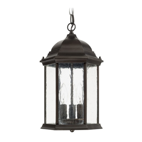 Main Street Outdoor Hanging Lantern in Old Bronze by Capital Lighting