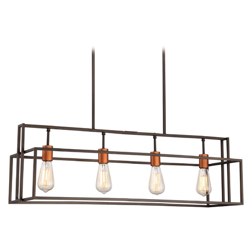 Nuvo Lighting Lake Forest Bronze & Copper Linear Light by Nuvo Lighting 60/5854