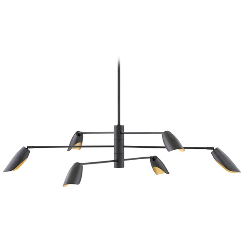Fredrick Ramond Hinkley Bowery Black LED Chandelier 2700K 2100LM FR35806BLK