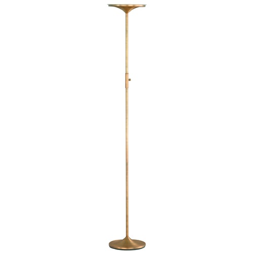 Leipzig Antique Brass LED Torchiere Lamp by Arnsberg