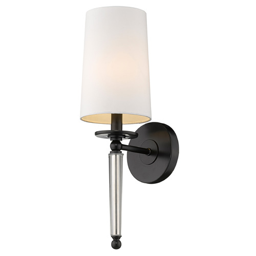 Z-Lite Avery Matte Black Sconce by Z-Lite 810-1S-MB