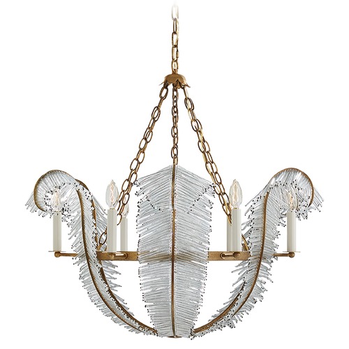 Visual Comfort Signature Collection Niermann Weeks Calais Chandelier in Gilded Iron by Visual Comfort Signature NW5051GI