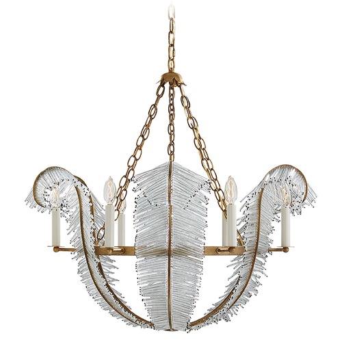 Niermann Weeks Calais Chandelier in Gilded Iron by Visual Comfort Signature