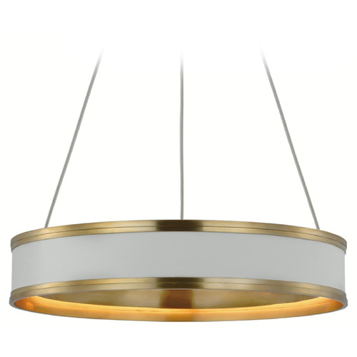 Chapman & Myers Connery Pendant in White & Brass by VC Signature
