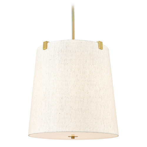 Z-Lite Weston Modern Gold Pendant Light with Empire Shade