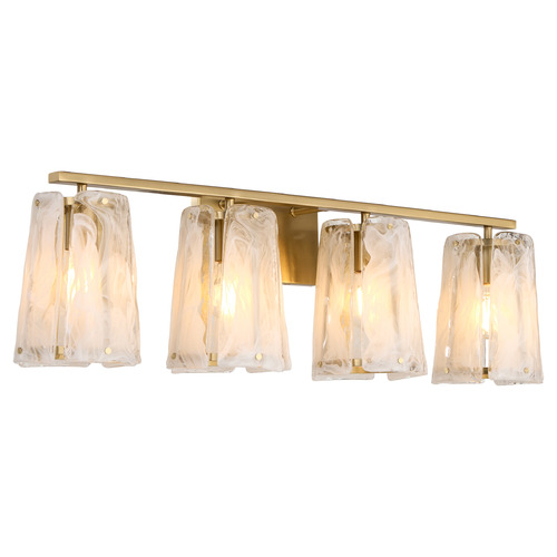 Quorum Lighting Prestige Aged Brass Bathroom Light by Quorum Lighting 5575-4-80
