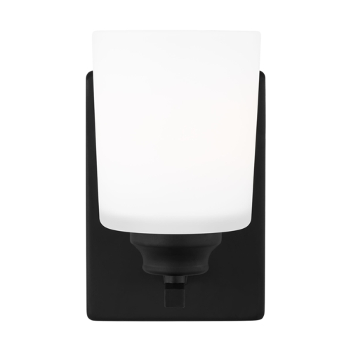 Generation Lighting Vinton Midnight Black Sconce