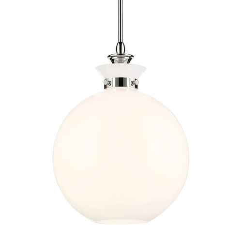 Laria 15-Inch Round Pendant in Polished Nickel by Kichler Lighting
